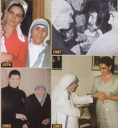Mother Teresa ontmoetingen met zieners van Garabandal